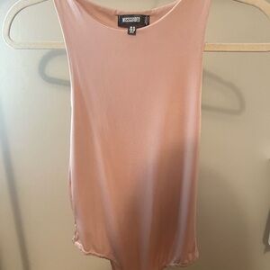 Missguided Nude Pink Sleeveless Top